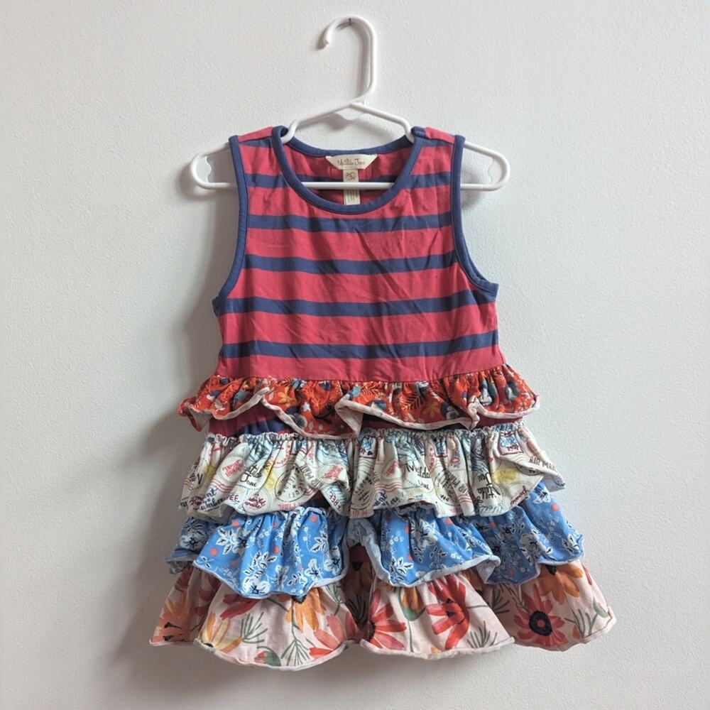 Matilda Jane Top Girls Sz 6 Ruffle Tiered Boutique